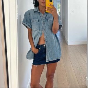 Aritzia Denim Forum 90s short sleeve